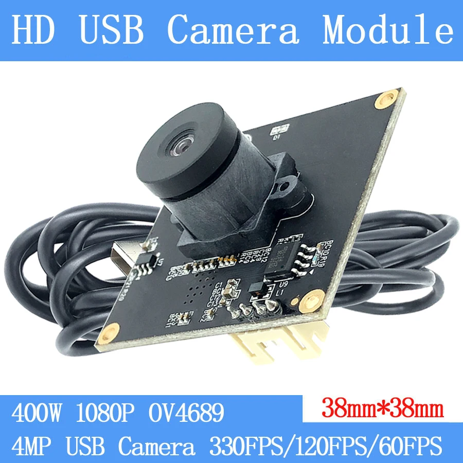 1080P 4MP High-Speed USB Webcam 330fps 120fps 60FPS Full HD OV4689 UVC Plug-Play Non-Distortion Computer Camera Module