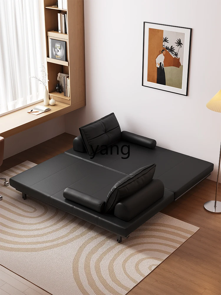 CX cat claw leather tatami sofa bed simple dual-purpose double foldable retractable multi-functional sofa bed
