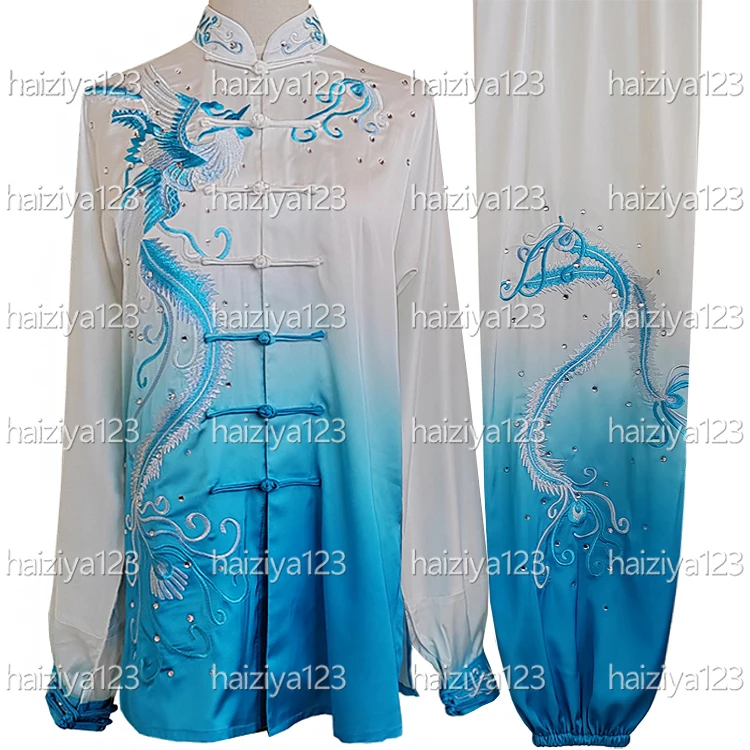 

Униформа с вышивкой феникса, тай-чи, одежда для тайцзи, наряд кунг-фу, костюм для боевых искусств для женщин, мужчин, мальчиков и девочек, детей, взрослых, унисекс