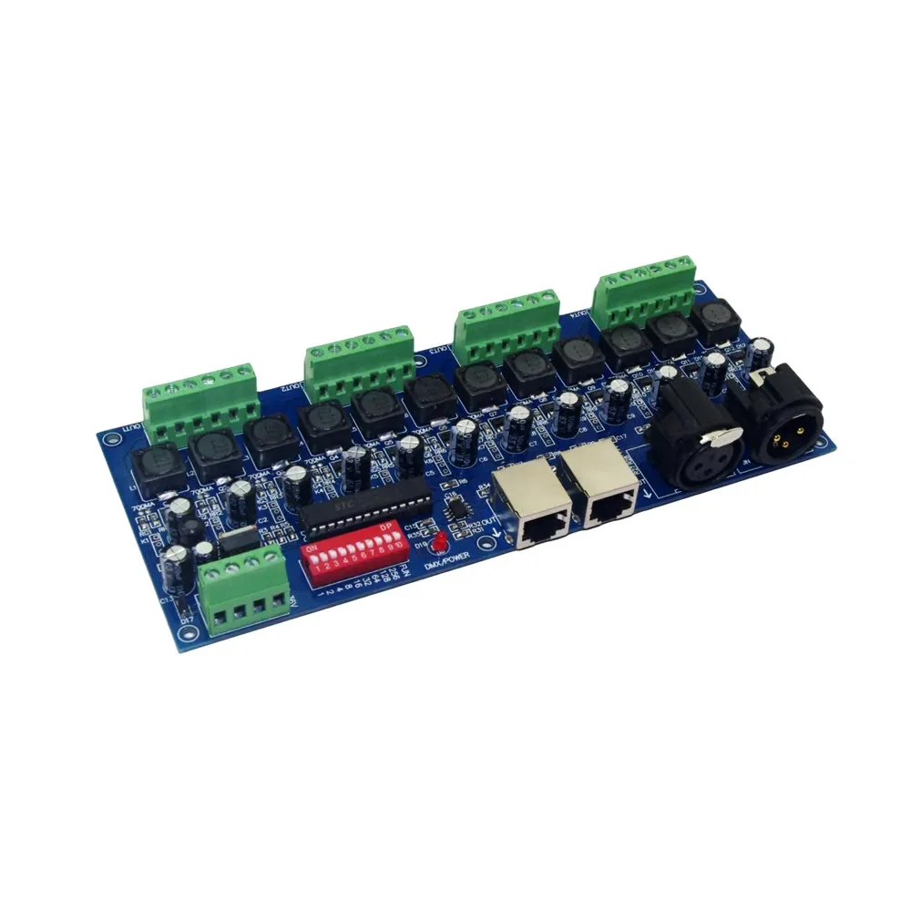 

DMX512 Decoder Constant Current Dimmer RGB Led Controller WS-DMX-HLB-12CH 350MA 700MA