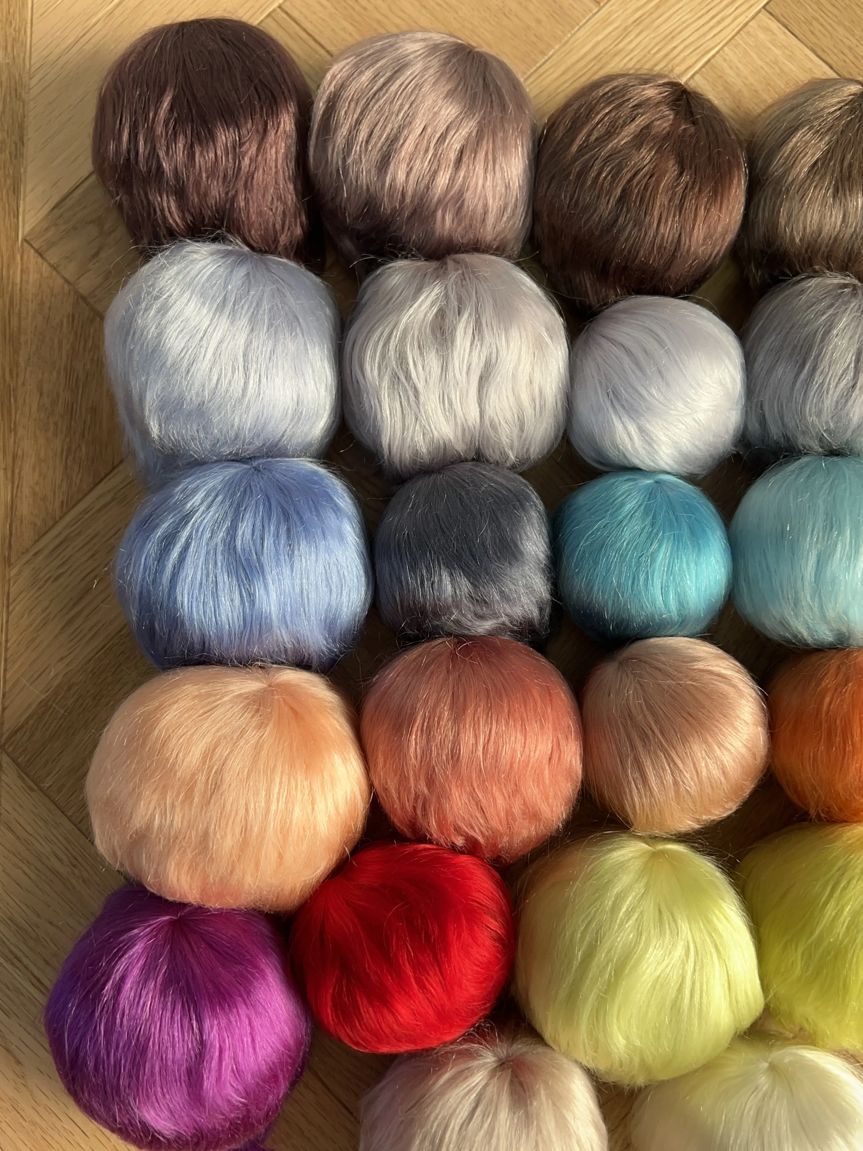 In Stock BJD SD 1/3 1/4 1/6 Men's Soft Mohair Multicolored Basic Daily Short Hairstyle Wig Doll Accessories