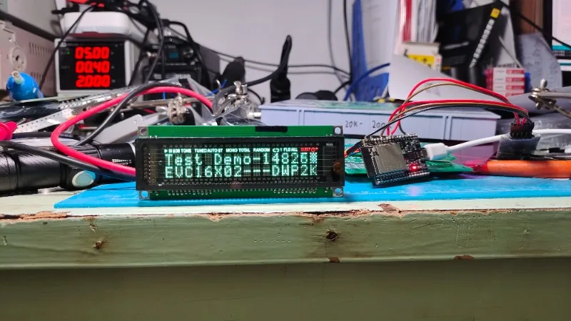 VFD Display VFD Fluorescent Screen Clock Screen VFD1602 LCD1602 Supports Arduino STM32