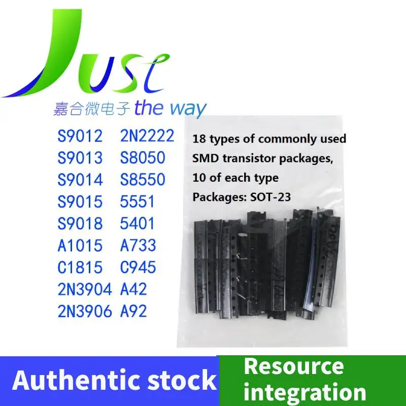 

180PIECES/LOT 18 types of commonly used transistor packages, sot-23 MMBT3904 MMBT3906