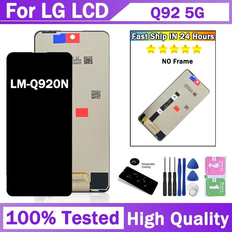 6.67“New For LG q92 Screen for LG Q92 5G LCD LM-Q920N Display Touch screen Digitizer Assembly Replacement Repair Parts