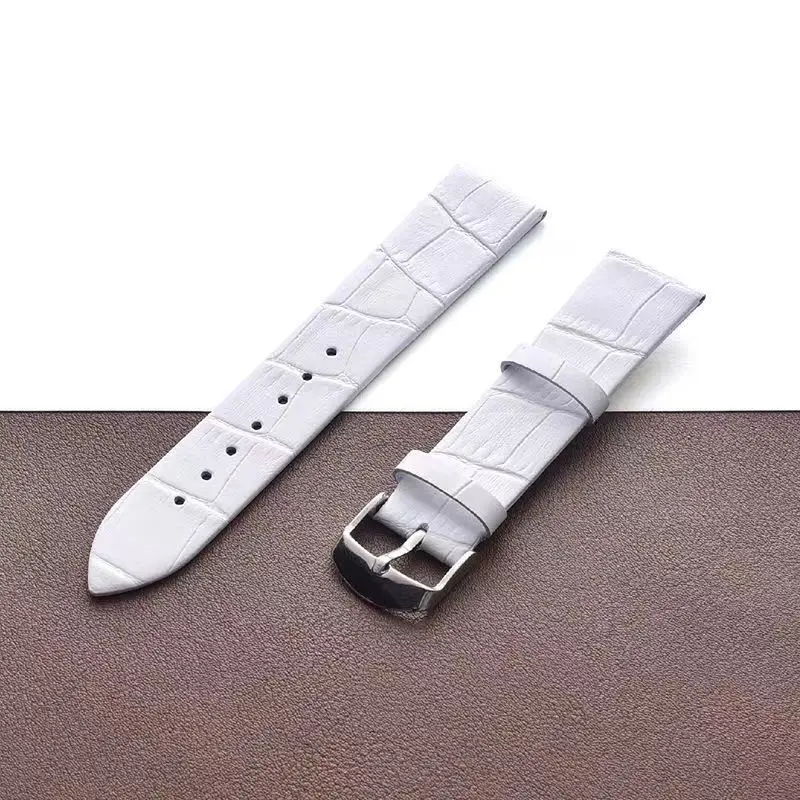 Calfskin strap ultra thin slub watch strap wholesale custom strap watch accessories