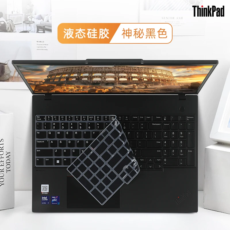 TPU Keyboard Cover Skin for Lenovo ThinkPad E16 L16 T16 P16 P16v P16s 16 inch Gen 4/3/2/1, 2025-2022, Thinkpad L15 Gen 4/3 15.6
