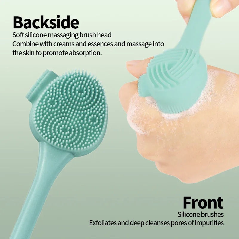 فرشاة سيليكون للوجه، أداة تنظيف تدليك الوجه، مقشر مزدوج الجوانب، منظف لإزالة الرؤوس السوداء، فرش العناية بالبشرة