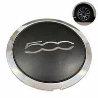 Silvery 133mm Hubcap for Fiat 500 Wheels Centre Hub Caps Set 68078419AC 68078421AC Dust Cover Wheel Hub Cap Replacement 51884863