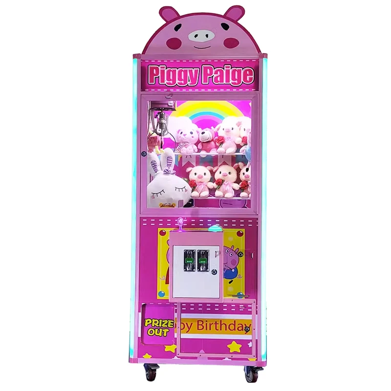 Wholesale Custom Coin Operated Toy Vending Arcade Claw Crane Machine Cheap Bill Operation Doll Claw Machine With Bill Acceptor