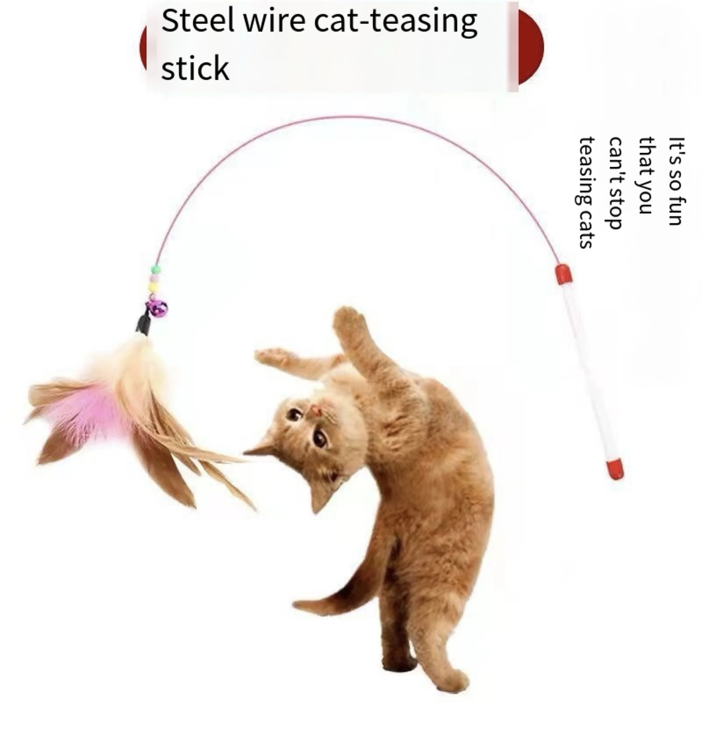 Pet cat toys plush funny play cat toys ring bell happy cat accessories high quality good elastic rope toys pet supplies cat toys