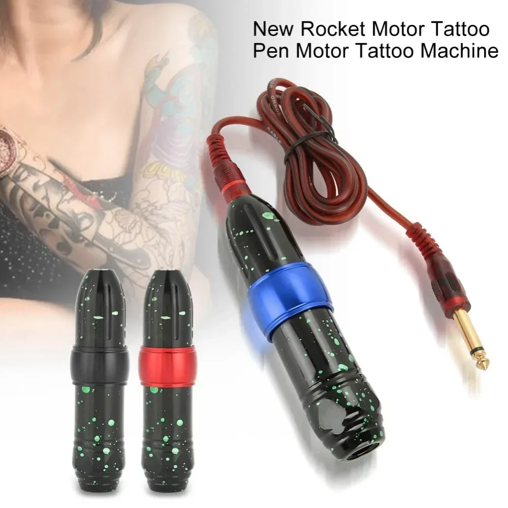 Rocket Motor Tattoo Pen Tattoo Machine Rotary Tattooing Machine Space Aluminum Cartridge Tattoo Gun Equipment Microbladin Makeup