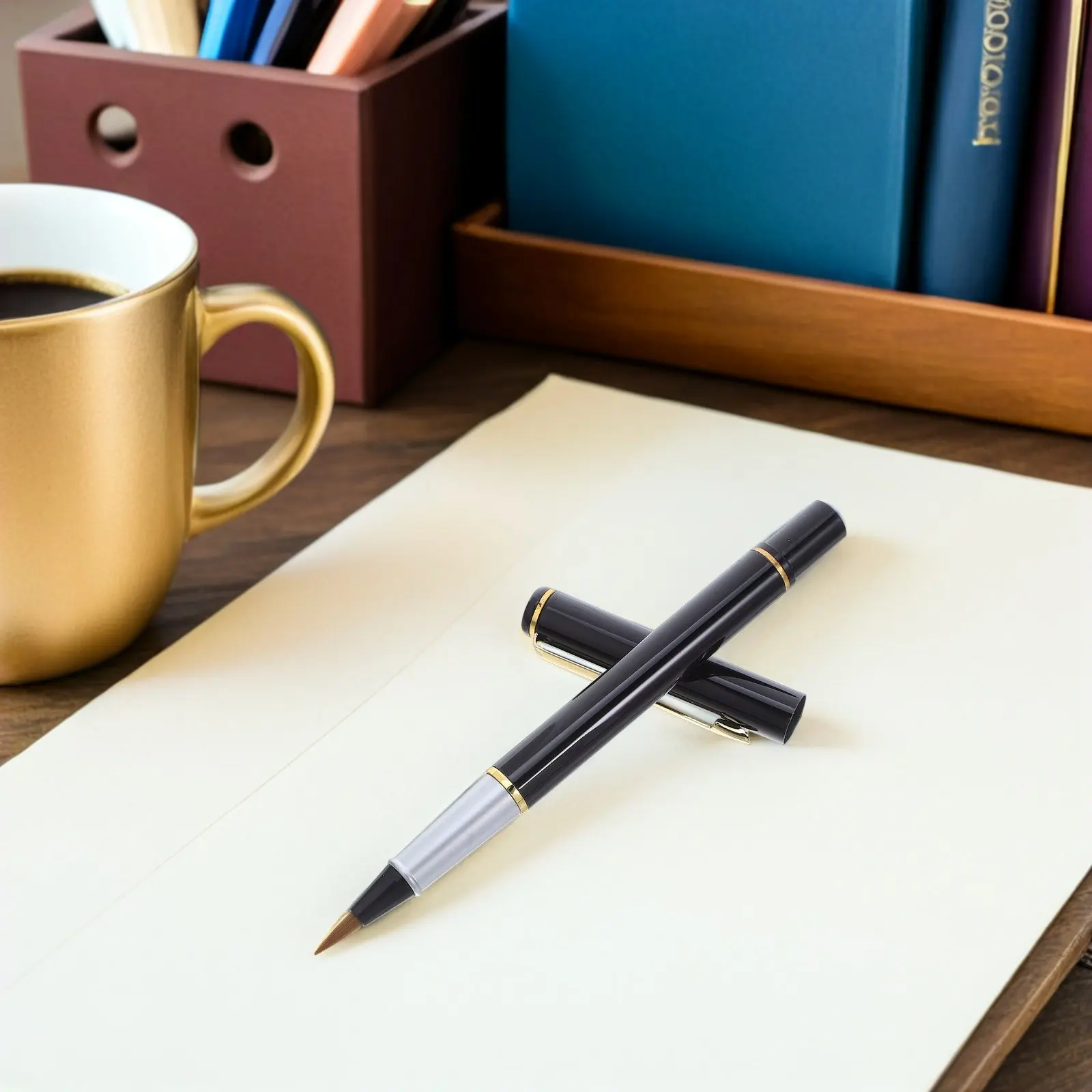 

Набор из 3 кистей для каллиграфии (суми) с китайскими чернилами, для начинающих, с возможностью заправки