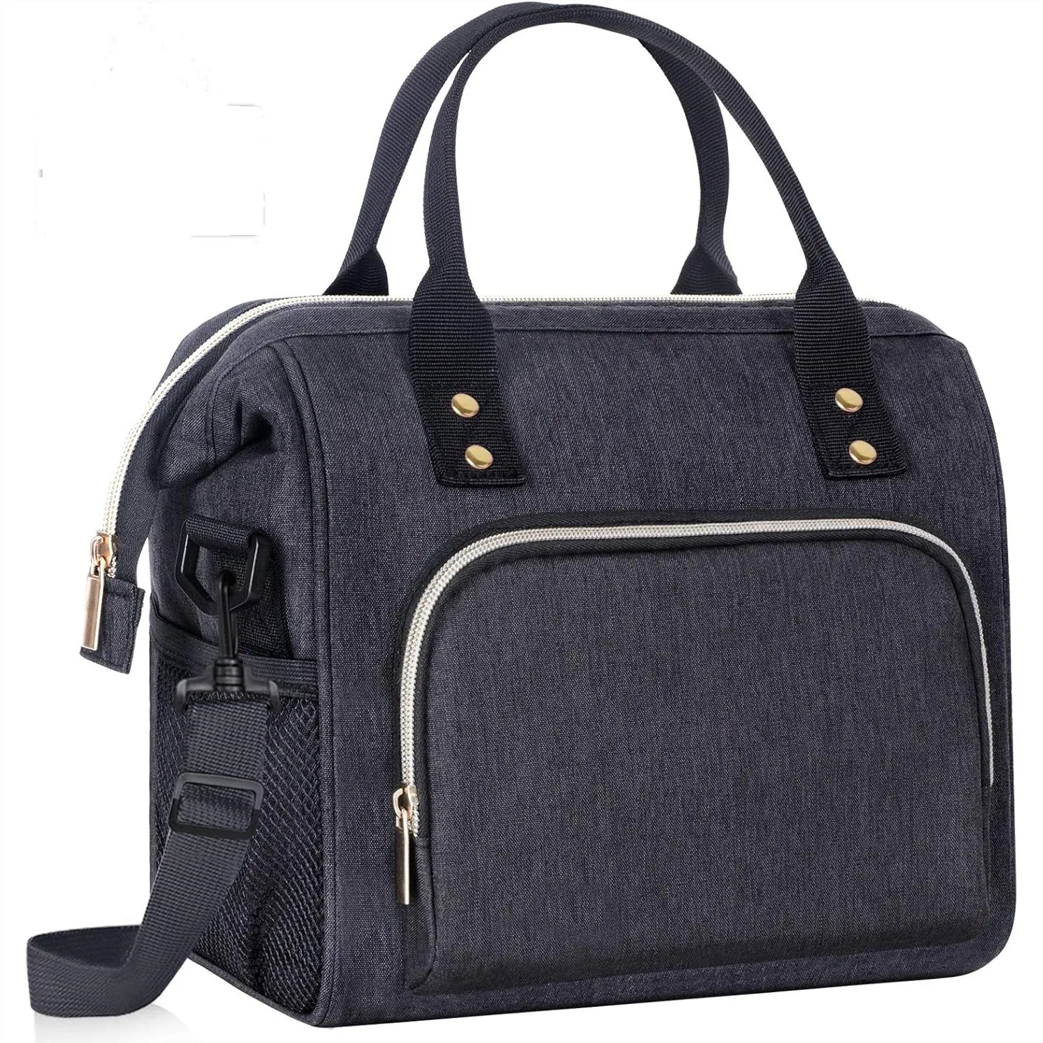 

Insulated Lunch Box for Women Men, Leakproof Cooler Bag for Work Picnic, Large Capacity Tote with Adjustable Shoulder Strap