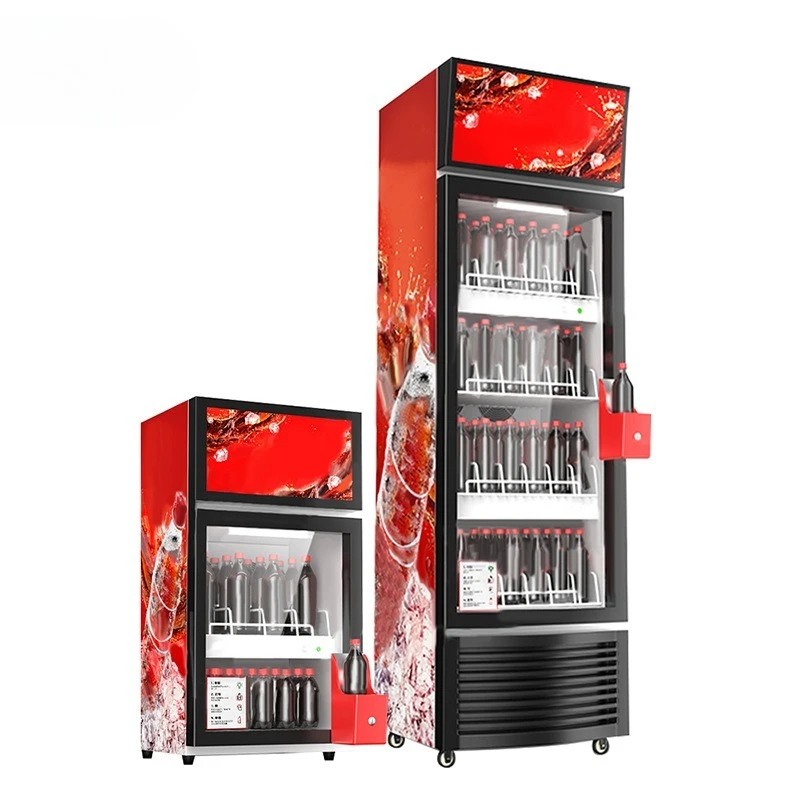 Commercial beverage freezer, carbon dioxide beverage freezer