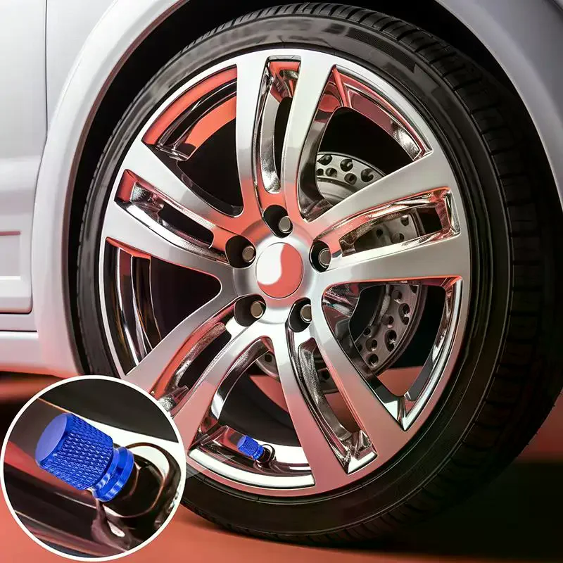 Tampas da haste da válvula do pneu, acessórios de tampas da válvula da roda de alumínio anodizado, universais para carros, suvs, bicicletas, caminhões