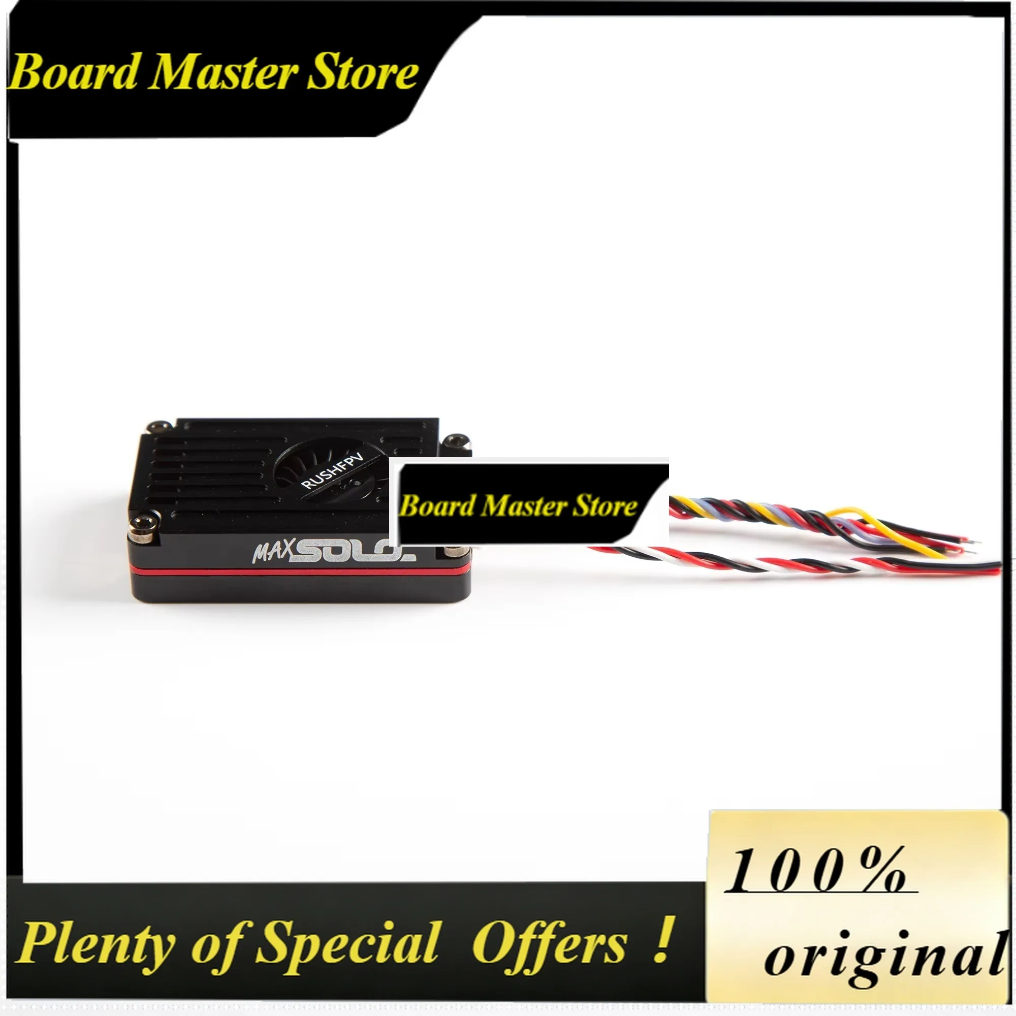 BoMsRUSH TANK MAX SOLO VTX 5.8GHz 2.5W VTX Video Transmitter High Power 48CH With CNC Shell For RC FPV Long Range Fixed-wing Dr