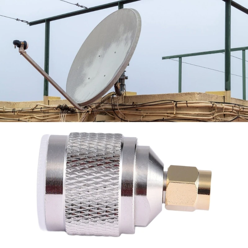 Đồng SMA Bộ Chuyển Đổi N-to-SMA Xoay Mẹ Xoay N-SMA Kết Nối 1PC