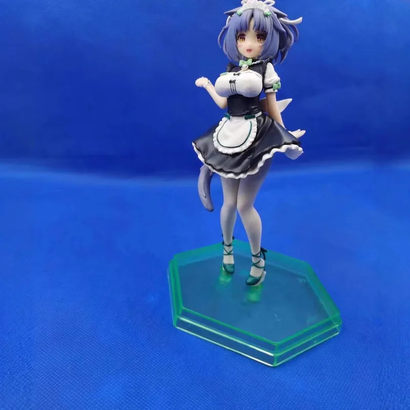 

Sophisticated Charm Kawaii Girl Pvc Standing Figure Maid Outfit Anime Statue Desktop Decoration Collectible Model For Anime Fans