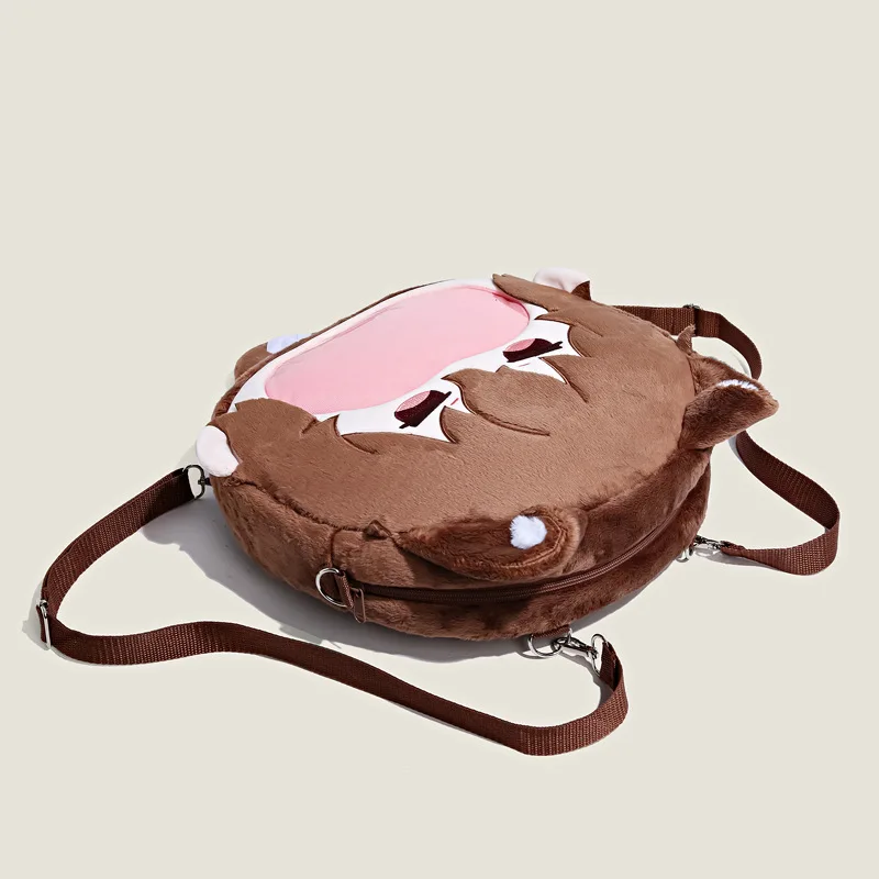 New Style Kawaii Bunho Wild Dog Dazai Osamu Nakahara Nakaya Big Mouth Pain Bag Plush Cute Decoration Storage Crossbody Backpack