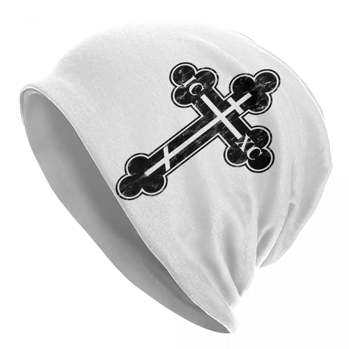 Russian Orthodox Cross Skullies Beanies Hat Goth Men Women Outdoor Cap Warm Multifunction Bonnet Hat