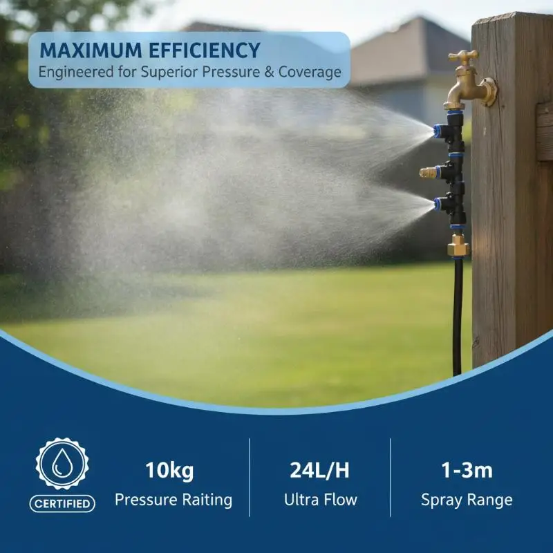 Micro Drip Irrigation Auto Watering System Low Maintenance for Home Balcony Garden Vegetable Pot Plants view 2