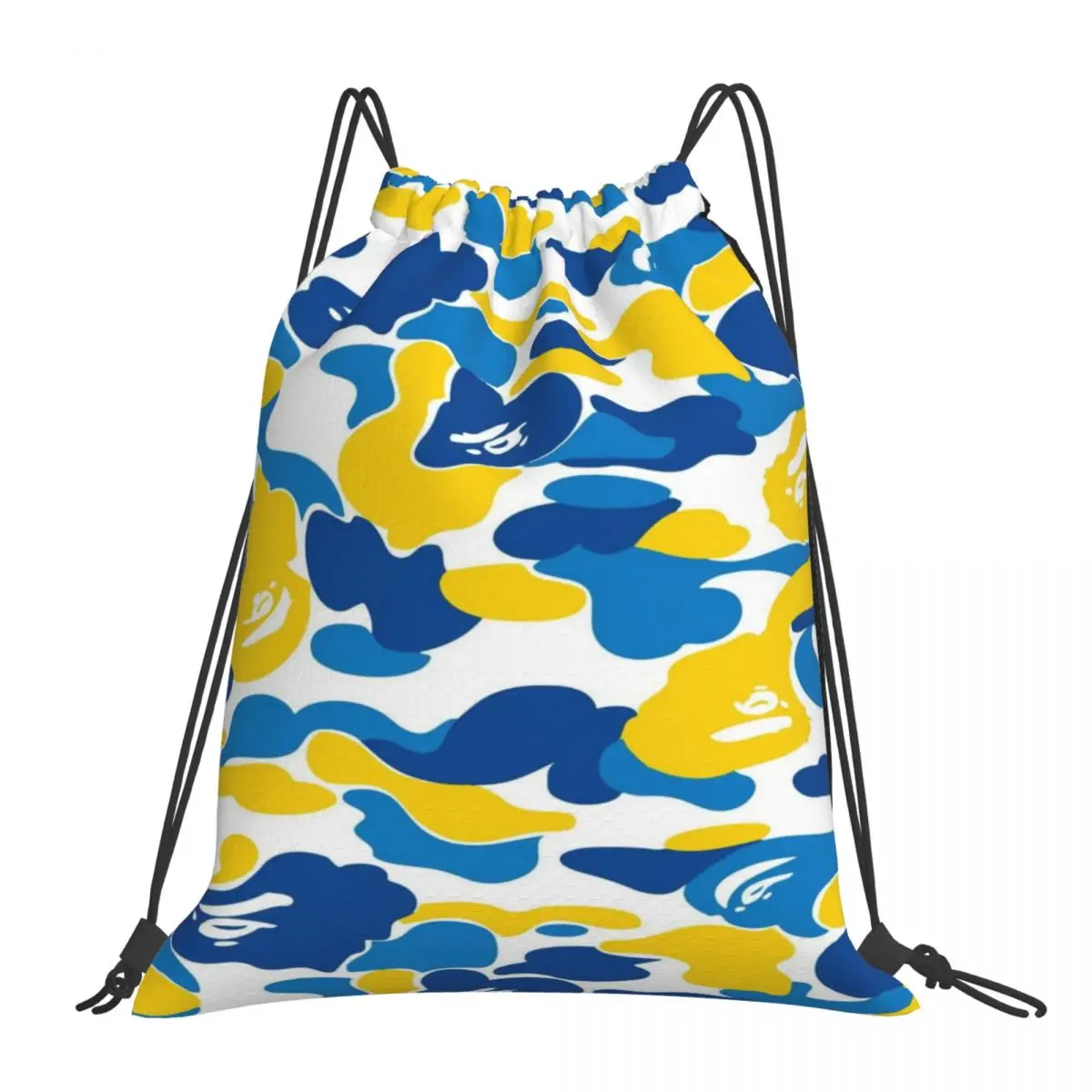 

Custom Name Waterproof Outdoor Beach Swimming Sports Drawstring Backpack APE-Bape Organizer Gym Storage Bag