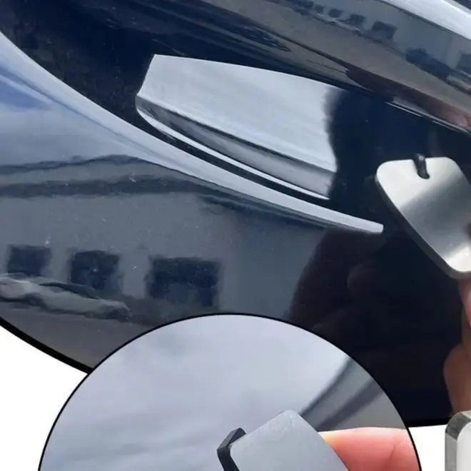 Car Paint Scraper Hard Carbide Concave Stain Sagging Spray Paint Scratch Remover Tool For Auto Body Repair And Detailing