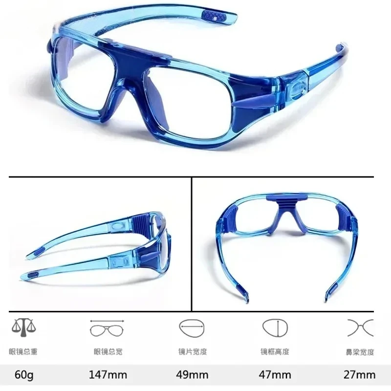 KIZNM yopia -100-125-150-175-200-225-250-275-300-400-500 نظارات كرة السلة الآمنة المقاومة للانفجار وصفة طبية بصرية مخصصة