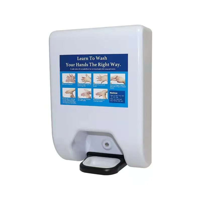 

Contact free hand soap dispenser for intelligent display advertising machine