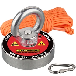 Magnet Super Strong Powerful Circular Ring Salvage Fishing NdfeB Round C48L Magnet Fishing and Magnetic Recovery Salvage