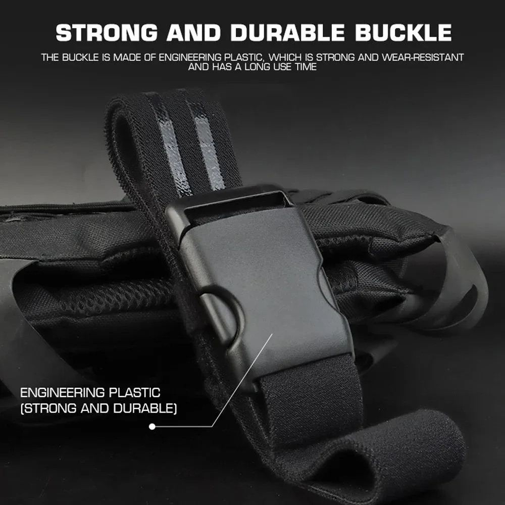 Tactically Leg Strap Belt for Holster Knife Elastic Thigh Strap Outdoors EDC Leg Hanger QLS Quick Release System view 5