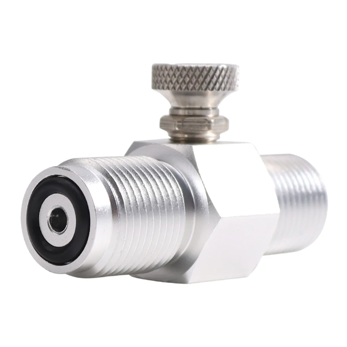 G5/8 Externe Schroefdraad Naar Cga347 Interne Draad Snel Loskoppelen Plug Adapter Soda Co2 Cilinder Met Leeglopende Knop