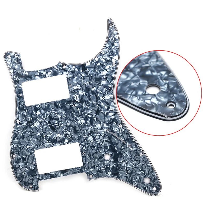 Multicolor 3 Ply 11 Holes HH two Humbucker Guitar Pickguard Anti-Scratch Plate for ST FD Electric Guitar