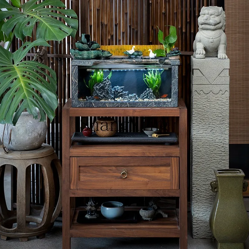 

ZHB ingenious workshop Chinese landscape desktop running water living room fish tank landscaping tea table office decoration