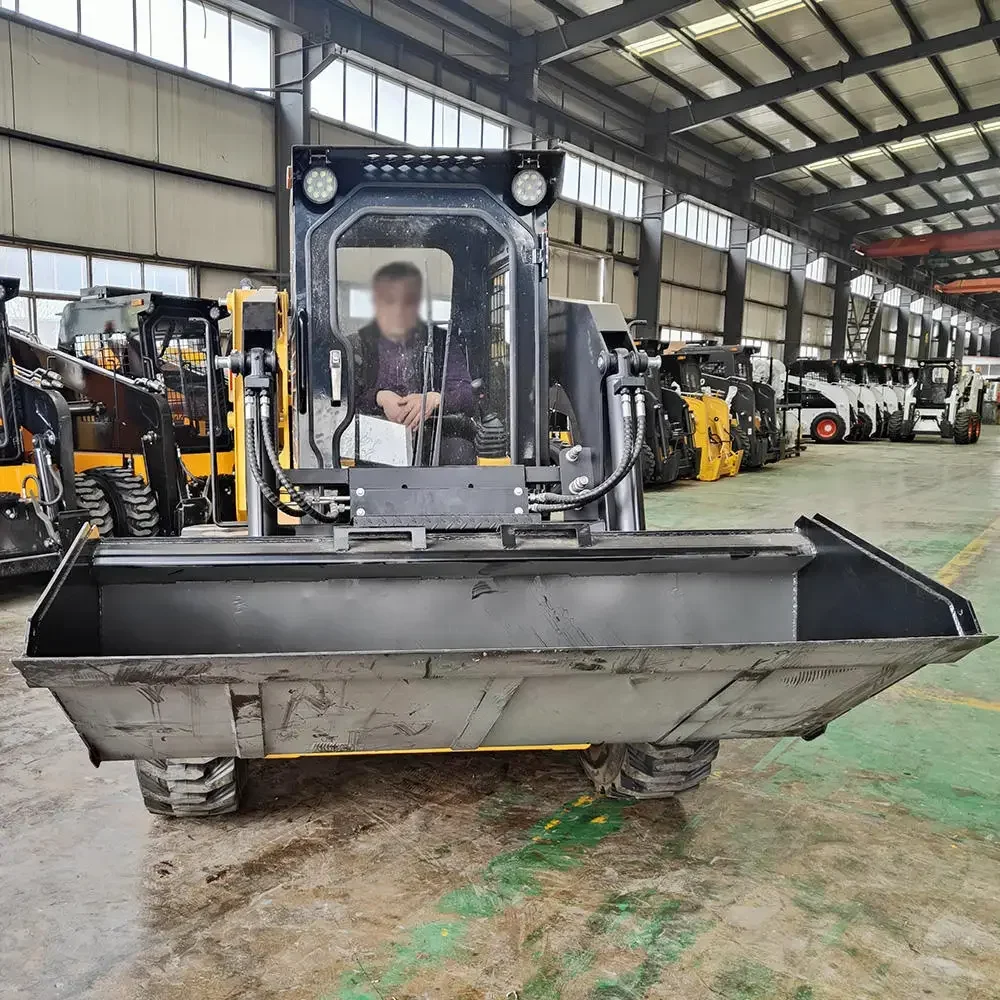 Fabbrica di macchinari personalizzati Euro 5 CE EPA piccolo caricatore Mini Skid Steer Loader 500kg 800kg Skid Steer Track Loader in vendita