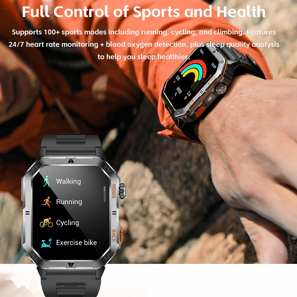 Relojes inteligentes deportivos con batería grande de 1000mAh para hombre, nuevo reloj inteligente de alta gama, reloj electrónico Android 2025 para Xiaomi y Huawei