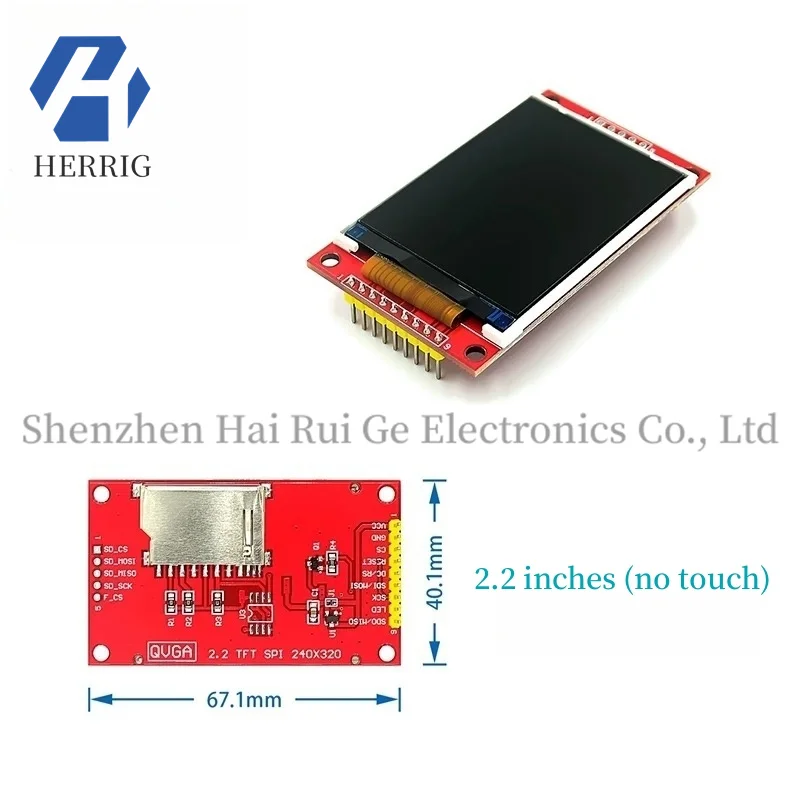 

2.2 inch/2.4/2.8/3.2/3.5 inch TFT touch color SPI serial LCD display module