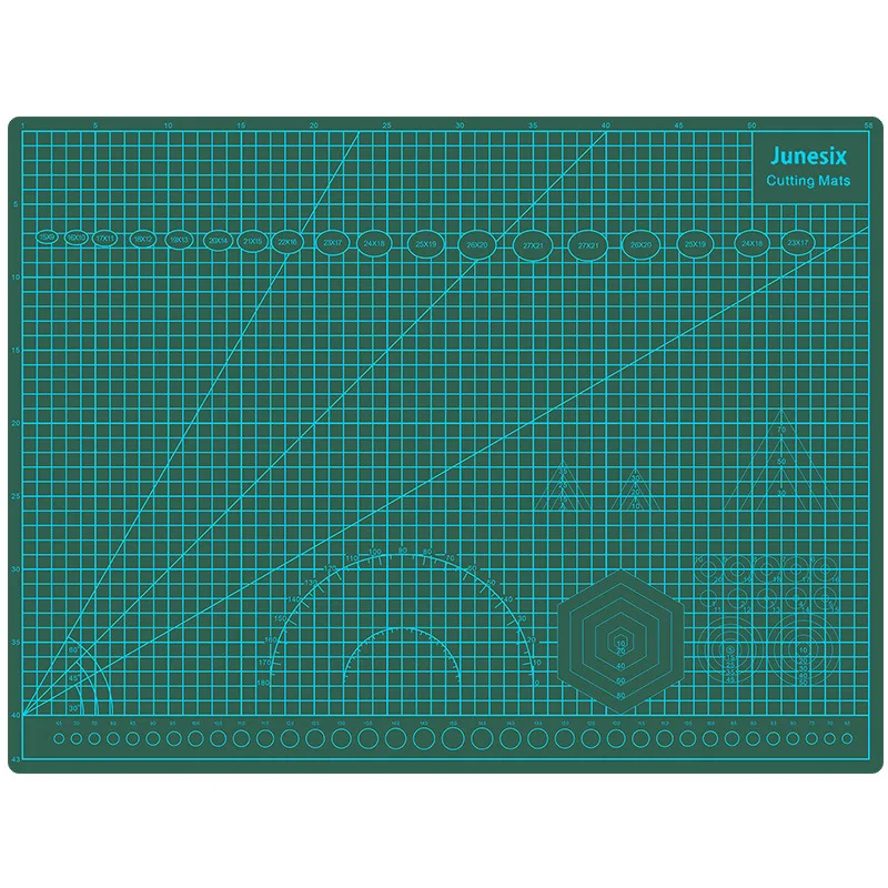 A3 Large Self-Healing Cutting Mat Double-Sided Fabric Quilting Silhouette Crafts - Durable Green Sewing Pad JVLAB