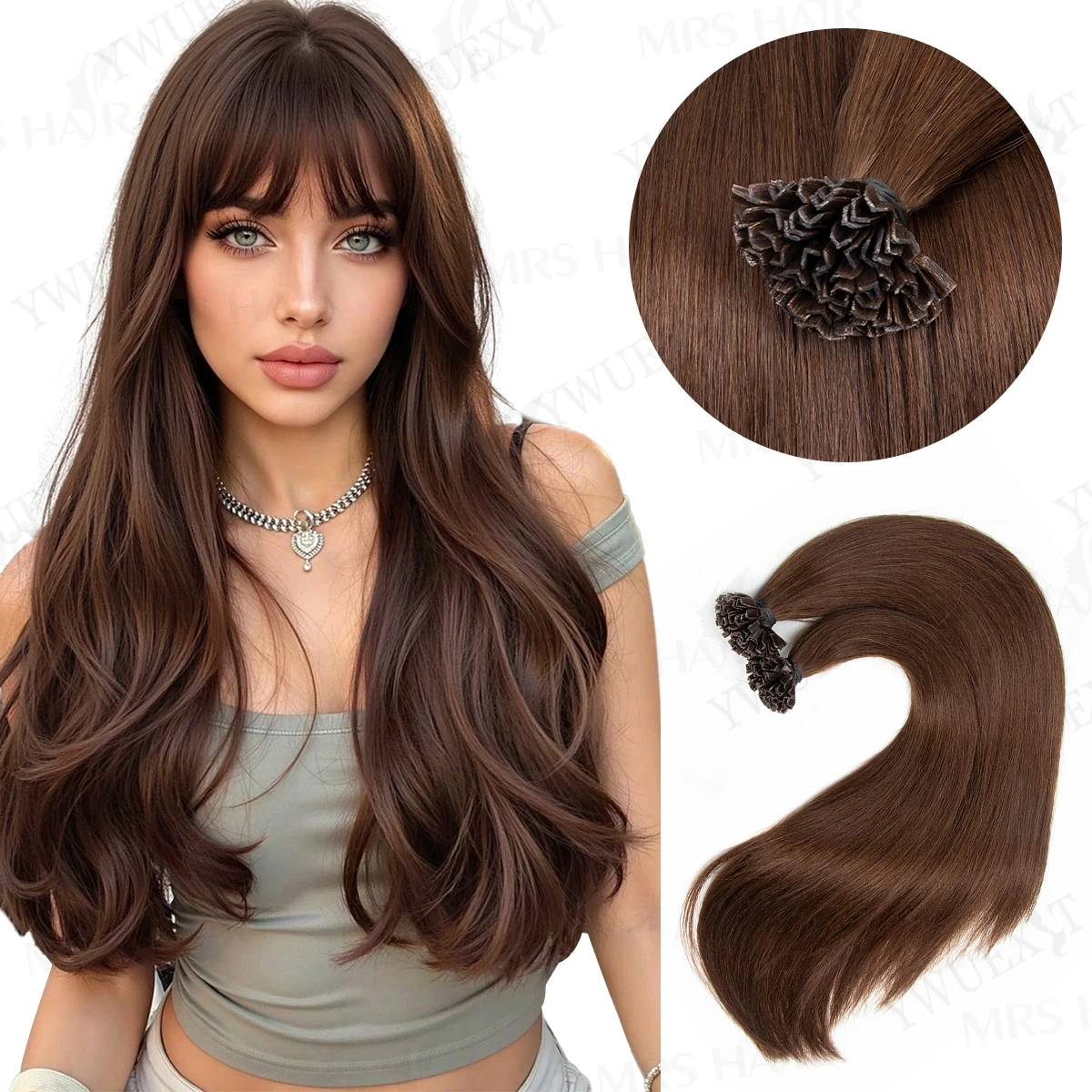 

Итальянские кератиновые накладные пряди K-Tip из натуральных волос Реми для горячей фьюжн-установки, прямые, профессиональное салонное качество, длина 12-24 дюйма