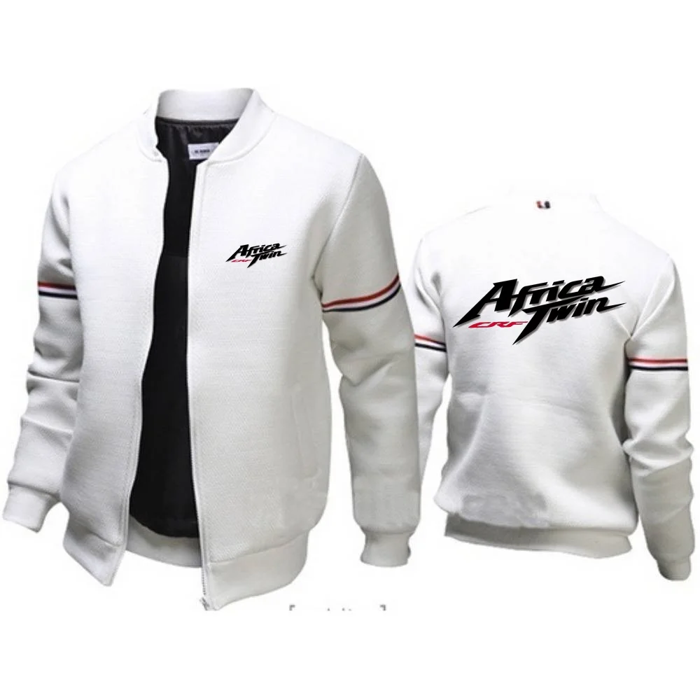 Africa Twin Crf Baseball Uniform For Mens Jacket Motorcycle Outerwear Stand Collar Zip Sweatshirts Jersey Sportwear Coats