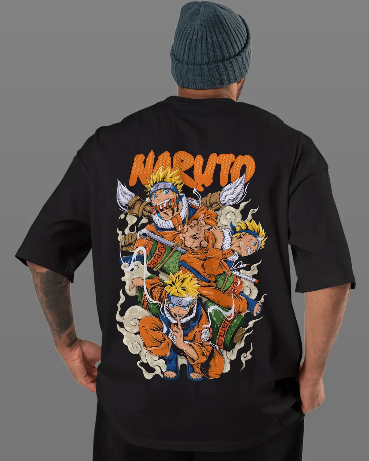 Camiseta Naruto Uzumaki para Hombre, Verano, Anime, Diseño Gráfico Multiposición, Manga Japonesa, Streetwear, Manga Corta, Talla Grande