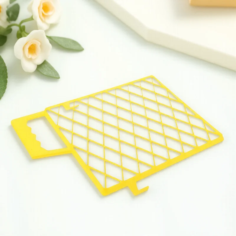 

DOITOOL Paint Roller Tray Mesh Grid Strainer Pan Plastic Palette for Oil Paints Yellow Small Size