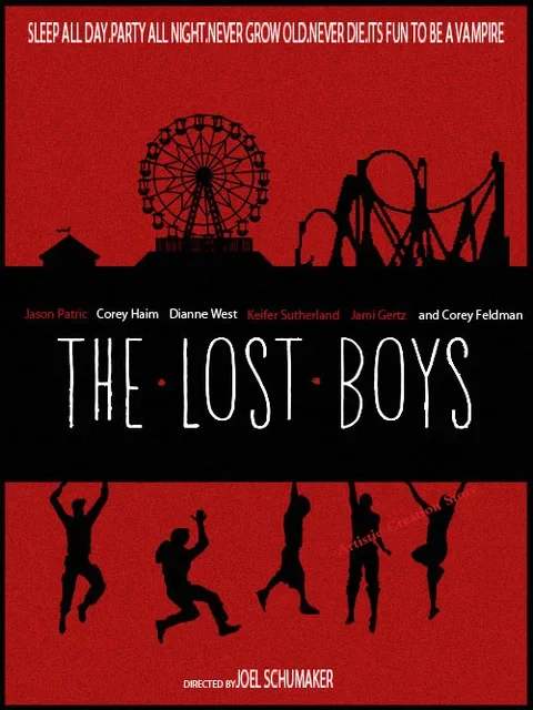 Lost Boys Posters 1987 Klassieke Film Kunst Canvas Schilderij HD Print Afbeelding voor Slaapkamer Wanddecoratie Bar Koffie Bioscoop Huisdecoratie Cadeau