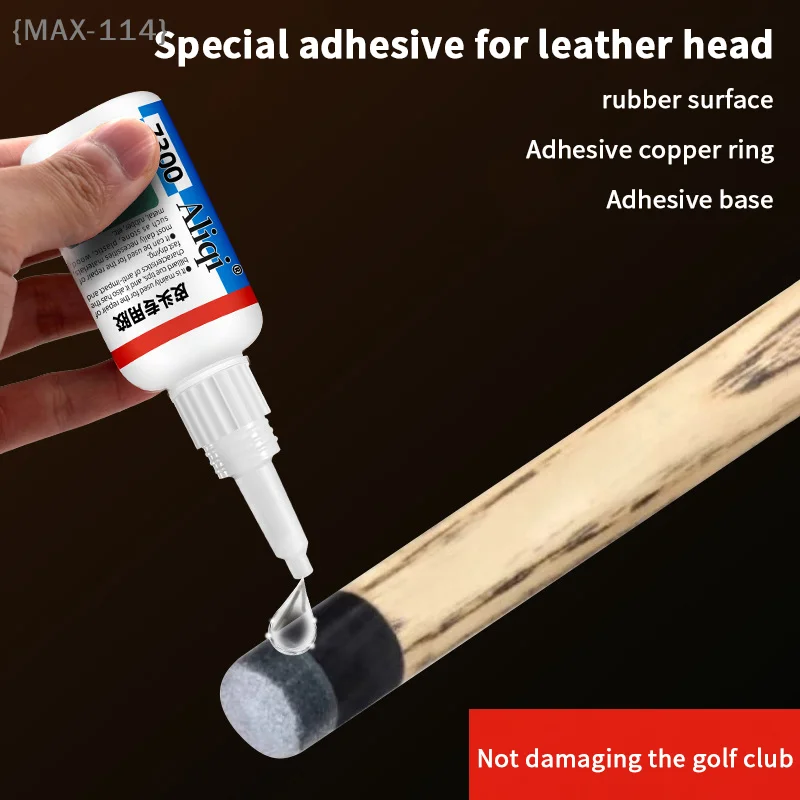 

【MAX114M3】Billiard Cue Tip Glue Repair Accessory - Pool Cue Tip Adhesive Increase Friction Tool for Snooker Cue Maintenance
