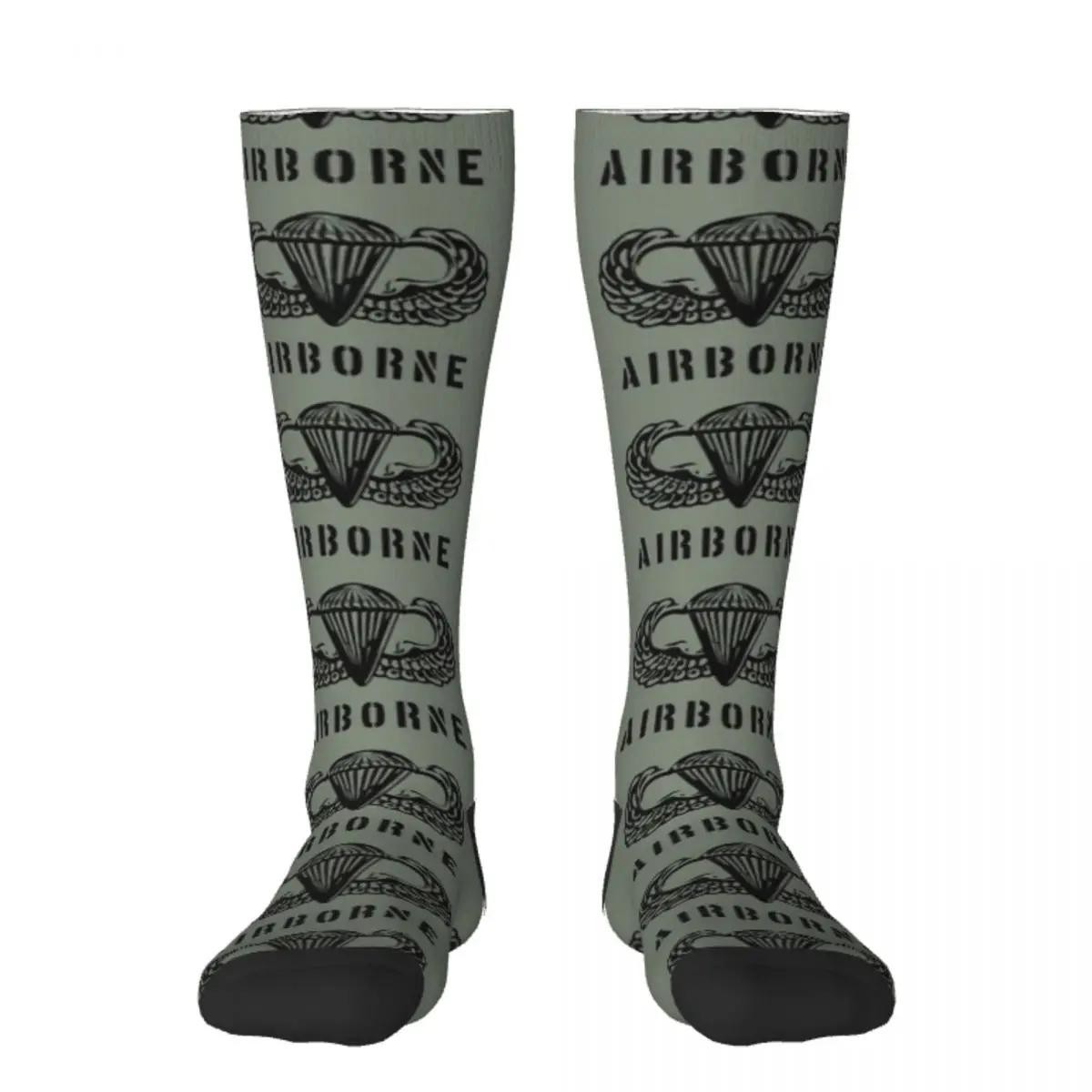 

US airborne parawings - black Socks cute tennis winter Socks Girl Men's