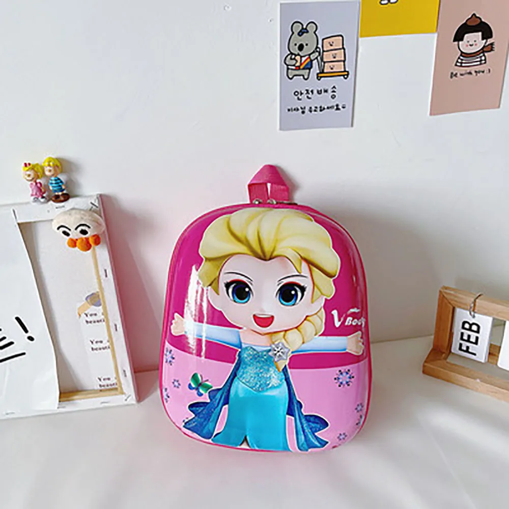 Disney Frozen Elsa Cartoon Backpack Children Cute Sofia Bag Hard Shell Waterproof High Capacity light and handy School Bag