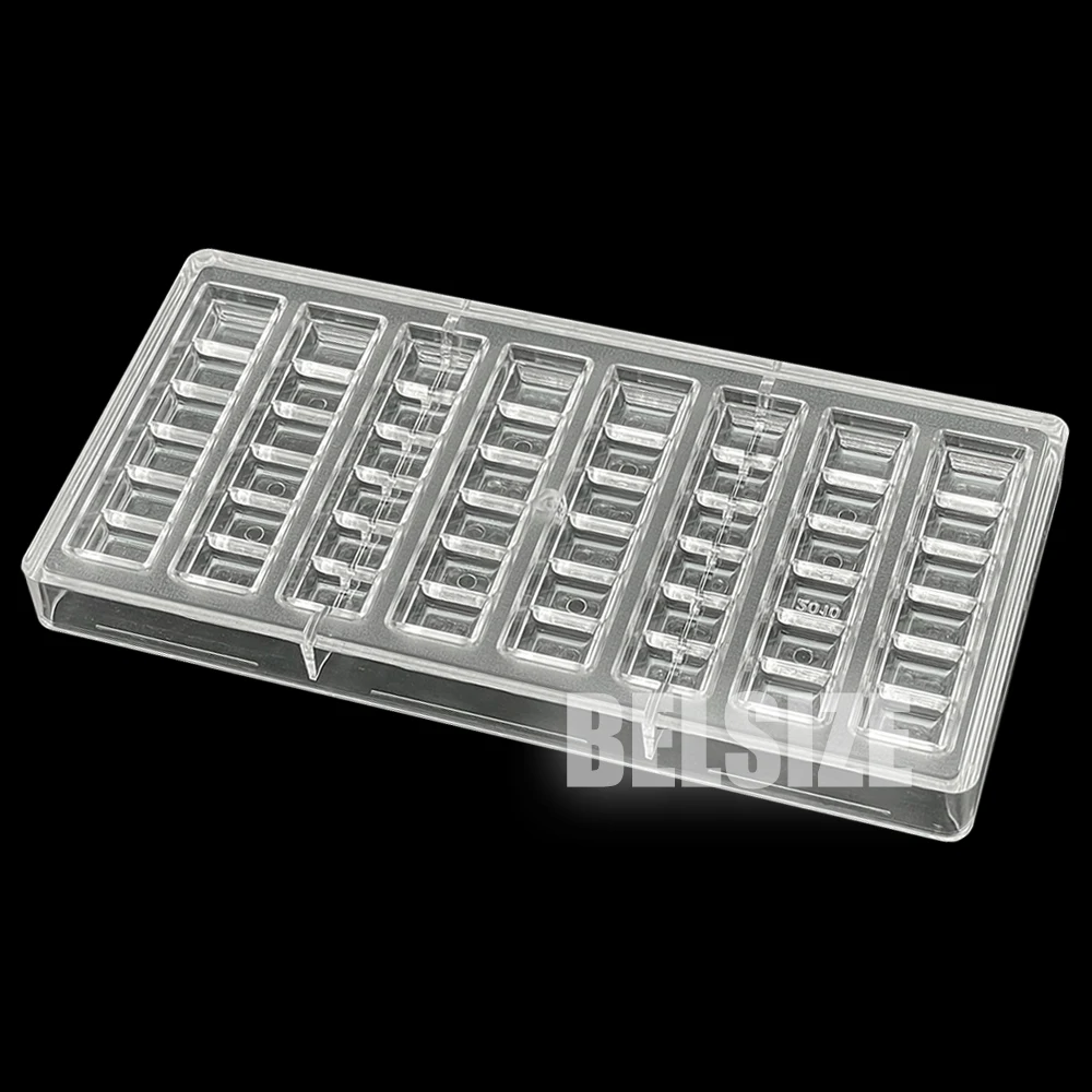 Long Strip Chocolate Mold Plastic Polycarbonate Chcolate Bar Mold  Candy Moulds  Cake Decoration Confectionery Pan