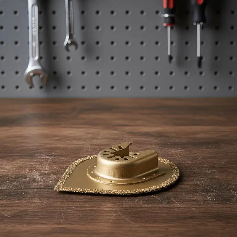 Curved Brazed Diamond Oscillating Multi Tool Blade, Abrasive Cutting Grinding Disc For Wood Tile Mortar Renovation view 2