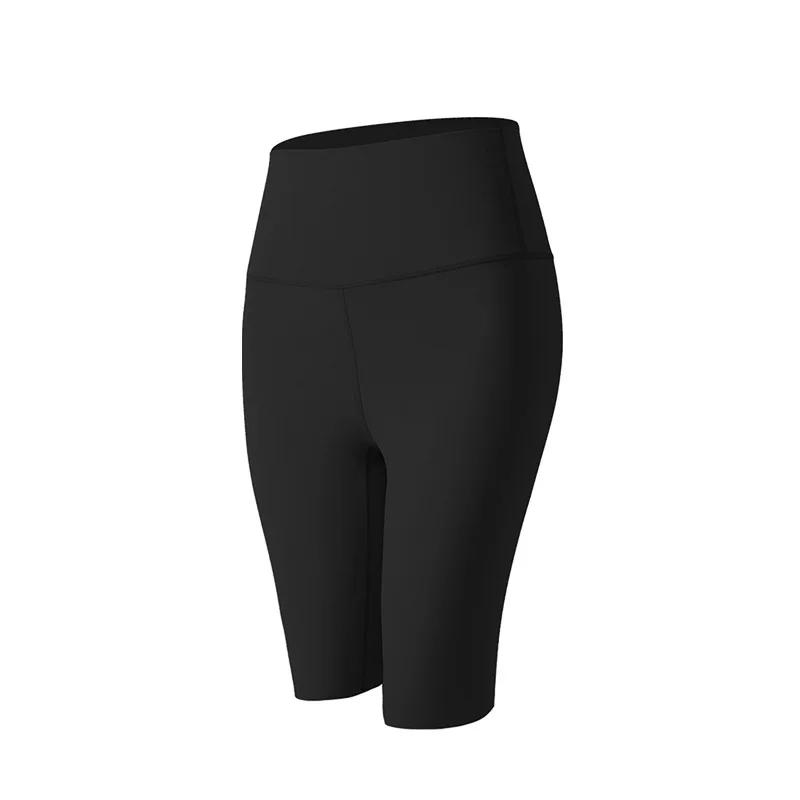 

High waist tight bottoming fitness pants Sports Leggings Summer shorts Honey peach female yoga shorts Hip lifting stretch