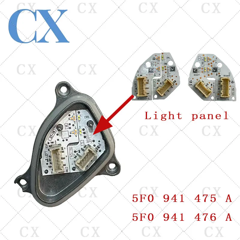New LED daytime running lights for the 2018 Seat Leon Cupra: LED module light panels 5F0941475A  5F0941476A